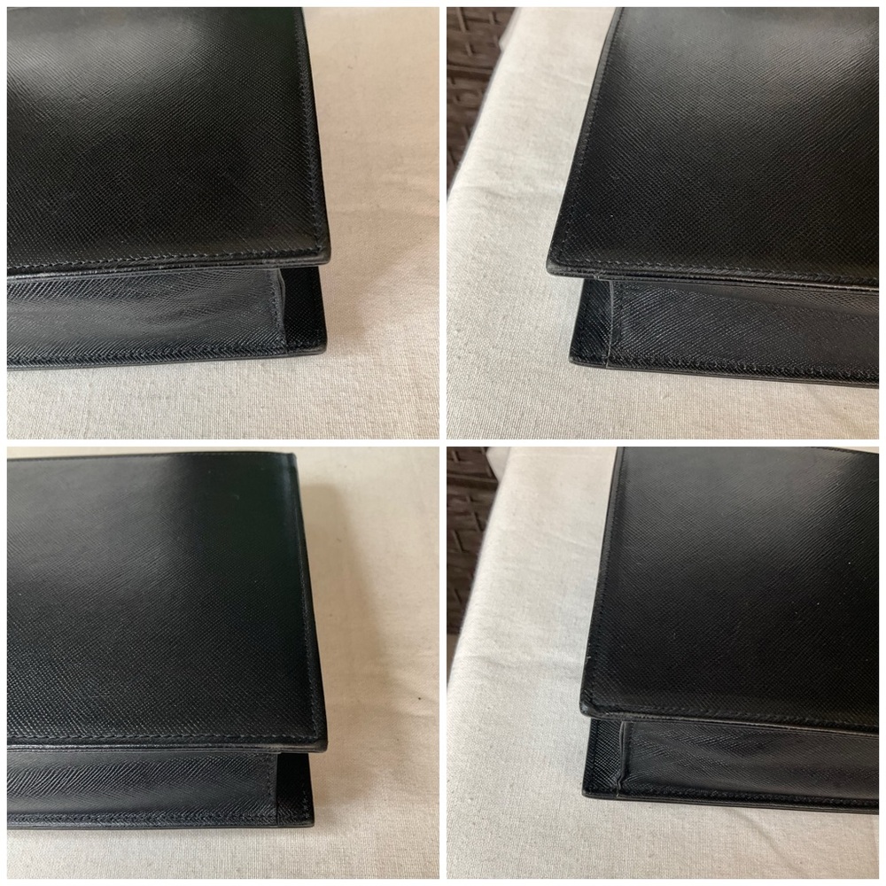 Yves Saint Laurent Vintage Black Leather Clutch - Picture 7 of 11